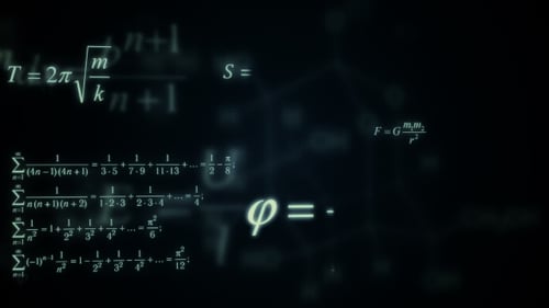 Dynamic Scientific Equations And Chemical Formulas Background Animation