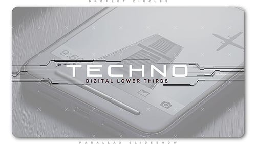 Techno Digital Lower Thirds