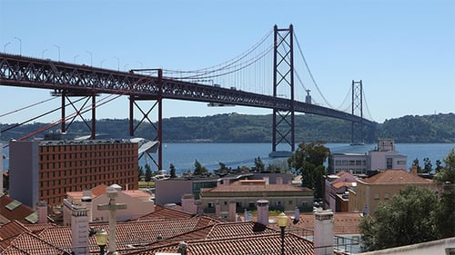 25th of April Bridge in Lisbon, Portugal