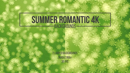 Summer Romantic Green Backgrounds