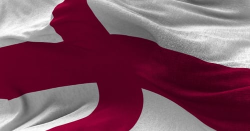 England-Flagge im Wind