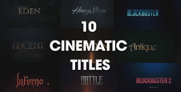 Dramatic Metallic Text Opener Titles, Titles ft. cinematic titles ...