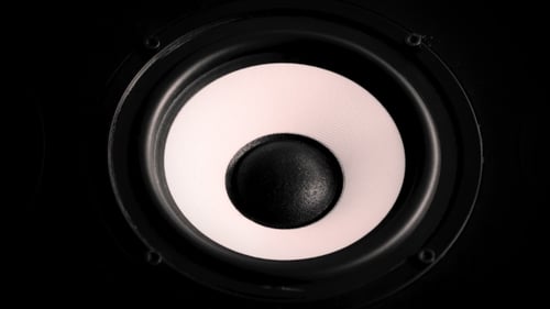 Speaker Bumping on Black Sound System