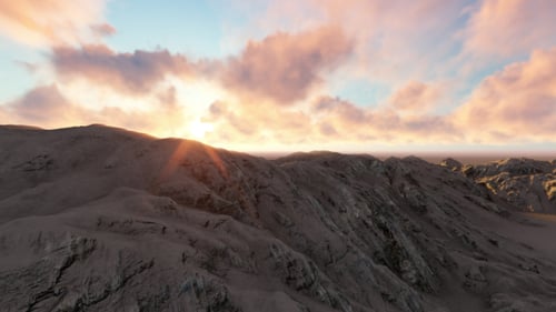 Mountain and Clouds