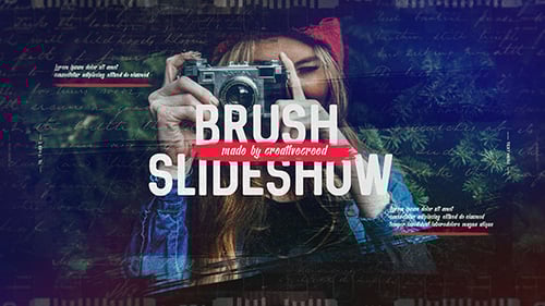 Brush Slideshow / Memories Photo Album / Family and Friends / Travel and Journey