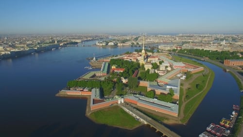 Aerial View of Peter and Paul Fortress