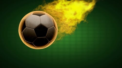 Burning Soccer Ball