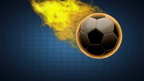 Burning Soccer Ball