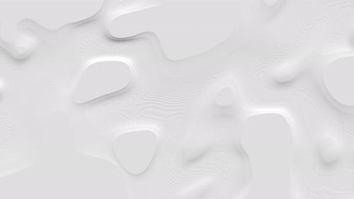 Modern Abstract Fluid White Organic Shapes Background Loop