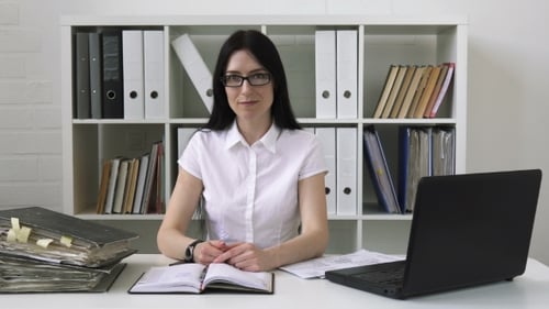 Business Woman in Office