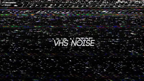 Digital Glitch VHS Noise Signal Overlay