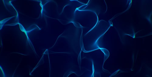 Abstract Blue Fluid Waves Animated Background
