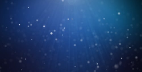 Floating Particles and Light Rays Abstract Background