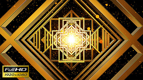 Art Deco Gold Loop Background