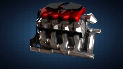 Loop Rotate Car Engine