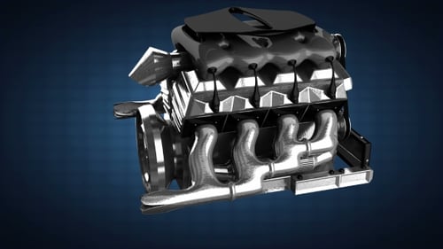 Drehbarer Automotor