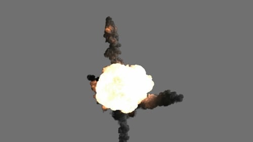 Explosion der Bombe