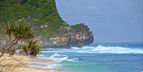 The Shore Of The Ocean And The Mountain