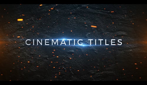 Powerful Cinematic Title Opener with Dramatic Light and Particle Effects