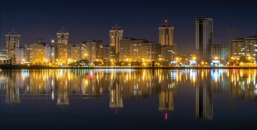 Night City And River