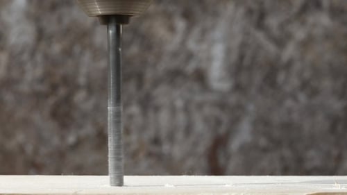 Drilling Hole in Wood with Power Drill