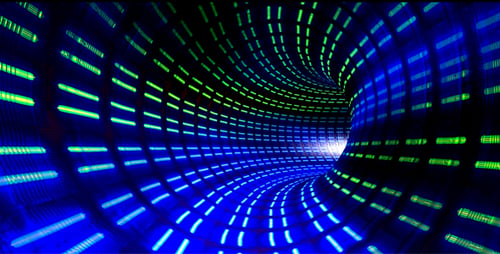 VJ Blue Light Tunnel