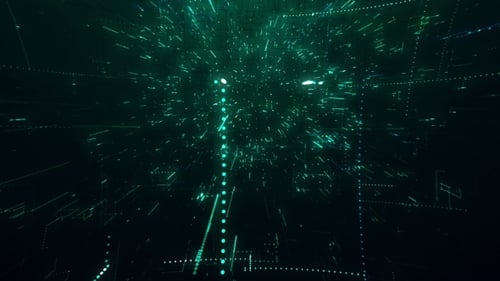 The Flight of the Camera Into a Technology Structure with Lines of Chaos