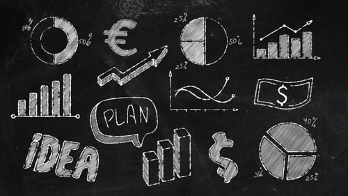 Hand-Drawn Business and Finance Chalkboard Animated Icon Pack
