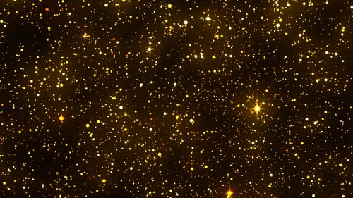 Golden Glitter Sparkles Particles Looping Background