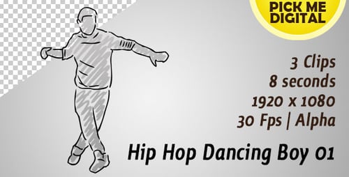 Hip Hop Tanzender Junge 01