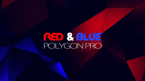 Polygon Pro rouge et bleu