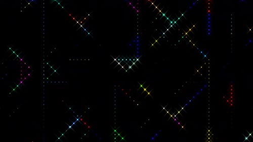 Dynamic Abstract Sparkling Grid Pattern Motion Background