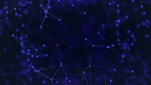 Dynamic Abstract Plexus Network Logo Reveal