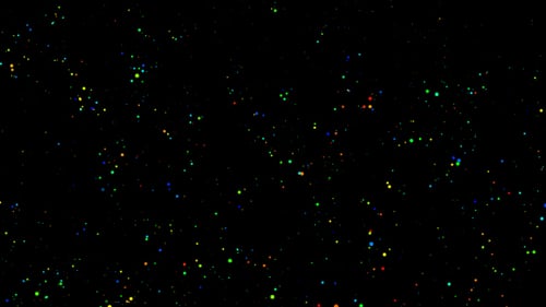 Colorful Particle Dispersion Overlay For Celebrations