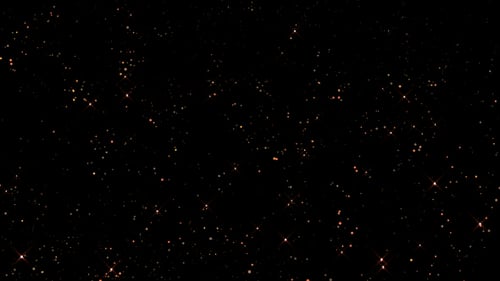 Golden Glitter Sparkling Dust Particles Overlay