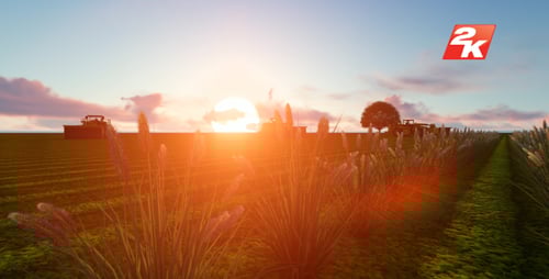Tractor Working In The Field