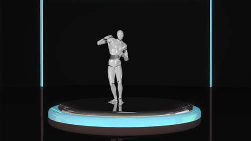 Fond de danse de robot