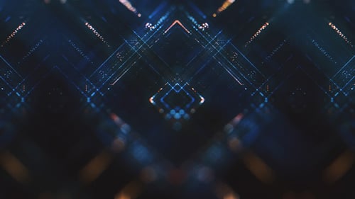 Dynamic Futuristic Digital Technology Grid Background