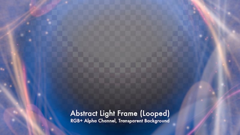 Glowing Abstract Light Frame Animation, Overlays Motion Graphics ft ...