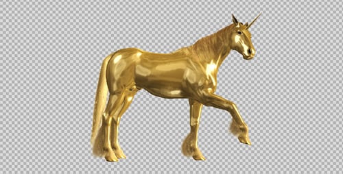 Golden Unicorn - Cascos estampados - Vista lateral