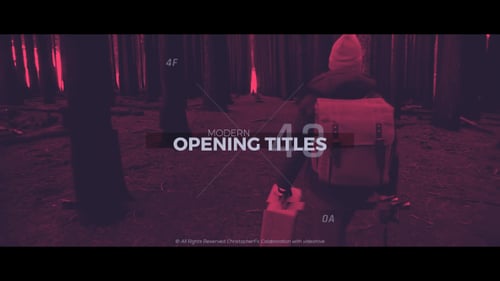 Modern Glitch Dynamic Text Title Sequence