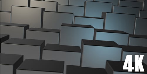 Abstract Geometric Cubes Pulsating Motion Background Loop