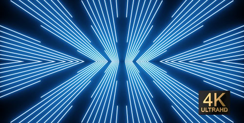 Abstract Blue Light Rays