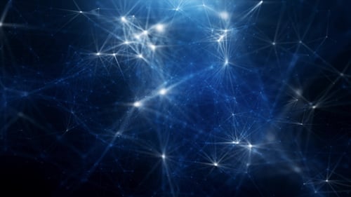 Abstract Futuristic Digital Network Background