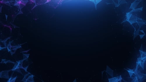 Animated Abstract Plexus Technology Frame