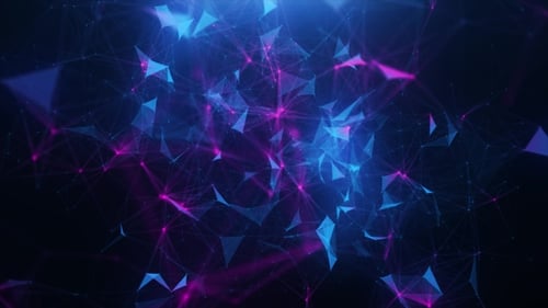 Abstract Digital Network Connection Loop Background