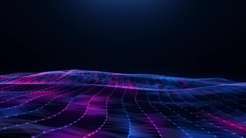 Abstract Blue-pink Plexus Field