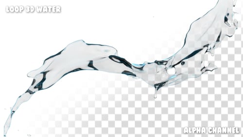Splash 3D Wasser