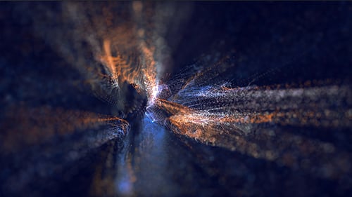 Gorgeous Full Colors Particles Background