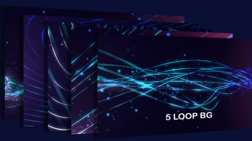 Futuristic Abstract Blue Energy Lines Flowing Background